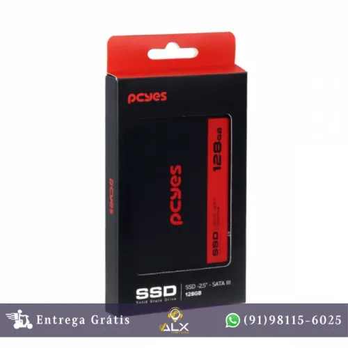 Ssd Pcyes 128gb Sata Iii 2,5" Leitura 550mb/s Escrita 400mb/s -Ssd25py128 *ENTREGA GRÁTIS*