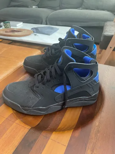 Nike Huarache 42 Preto Azul NOVO