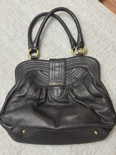 Bolsa 100% Couro - Carmim