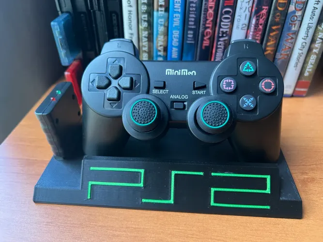 Suporte + Controle S/fio - PS2 / Play2