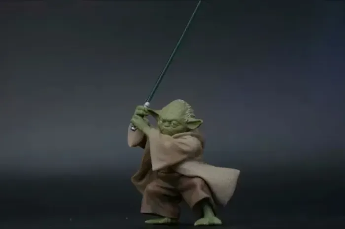 yoda action figure novo star wars