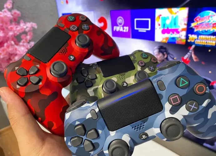 Controle Ps4 Compatível PC Tv SMART Game Pass