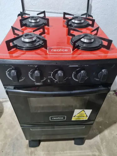 Fogão elétrico realce.