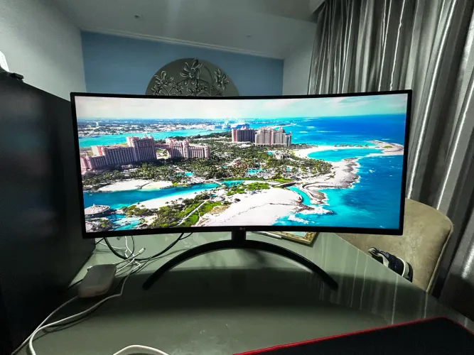 ? Monitor Gamer LG UltraWide Curvo 34? 160Hz 2K (34WP65C-B) - Estado de Novo ?