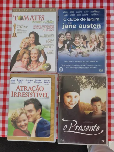 DVDs Tomates Verdes Fritos, O Clube de Leitura de Jane Austen, Atração Irresistível, o Pre