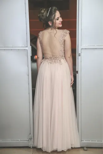 Vestido longo de festa 