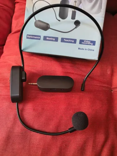 Microfone sem fio Headset LeSon cantores palestra streaming