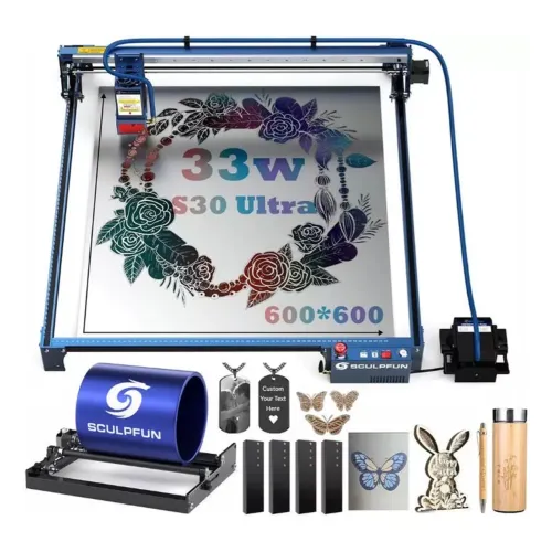 Gravadora e Cortadora Laser Sculpfun S30 Ultra 33W - Seminova (Área 600x600)
