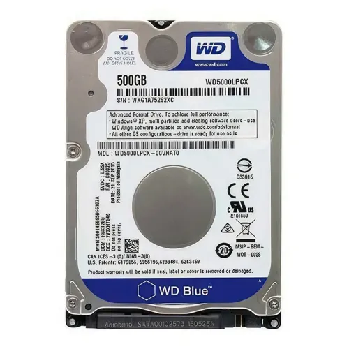 Western Digital Hd WD Wd5000lpcx 500gb Notebook