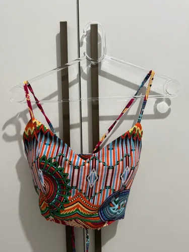 Regata cropped Glória Coelho estampado g