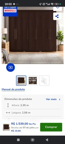 Guarda roupa novo
