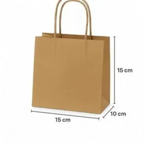 Sacola Kraft 15x15x10 100g c/ 10 unidades R$8 e c/ 100 unidades R$ 65,00