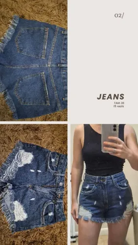 Shorts Jeans Pool - Tam 36