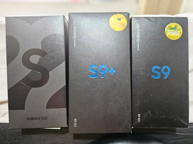 Caixa celular Galaxy s9, s9+ e s22 apenas caixas.