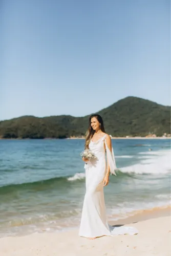 vestido de noiva off white