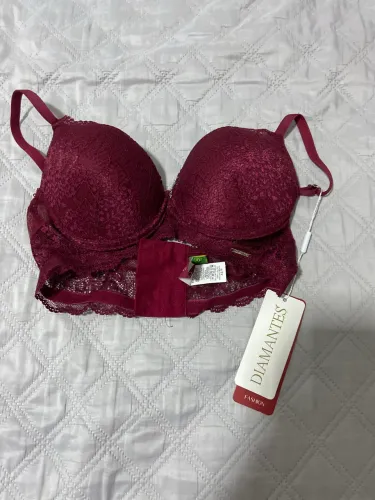 Sutiã Lingerie C/base c/bojo - Diamantes