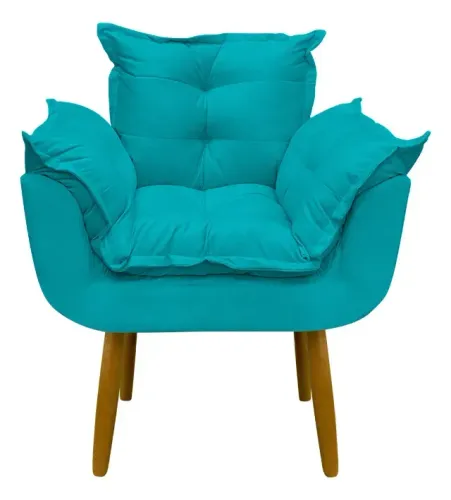 Poltrona Decorativa Estilo Clean