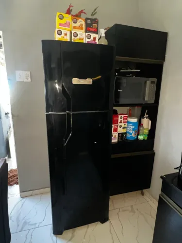 Jogo de cozinha preto novo