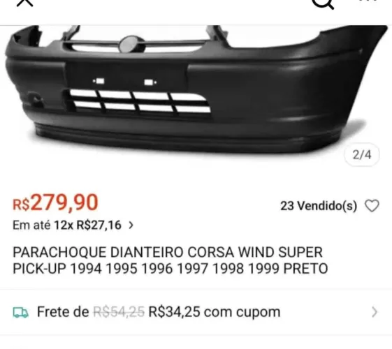 Parachoque corsa wind 97