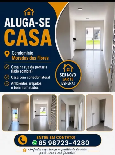 ALUGO CASA CONDOMINIO MORADAS DAS FLORES