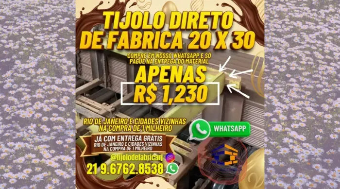 tijolo 8 furos para grandes obras 