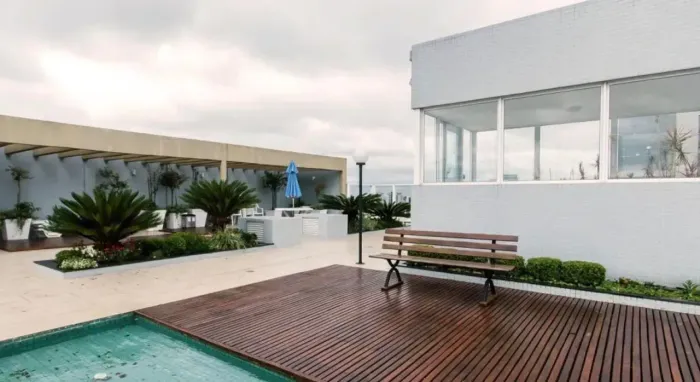 Apartamento 1 quarto semimobiliado com vista para a avenida no Central Park, Centro