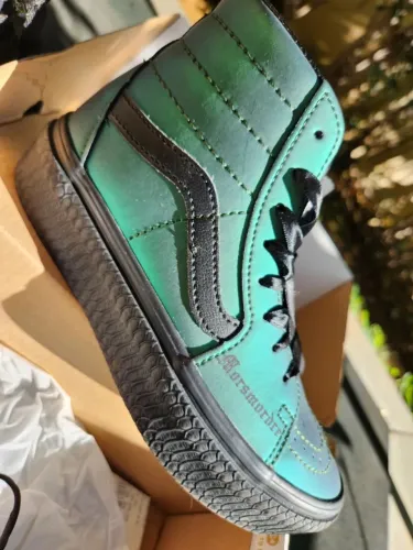 tênis vans sk8-hi x harry potter sonserina nº 34 - edição limitada