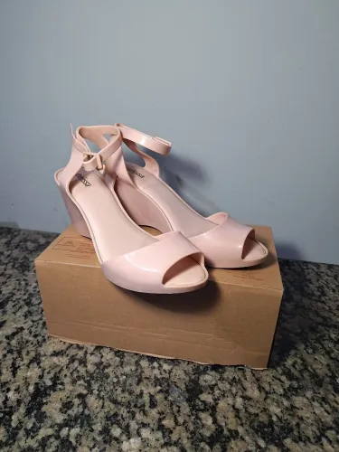 Sandália melissa usada tamanho 38 bege