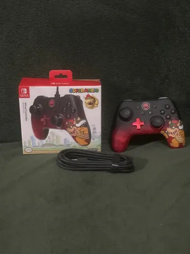 Controle edição bowser Super Mário para Nintendo Switch