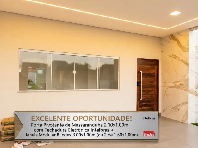 Porta Massaranduba + Janela Blindex