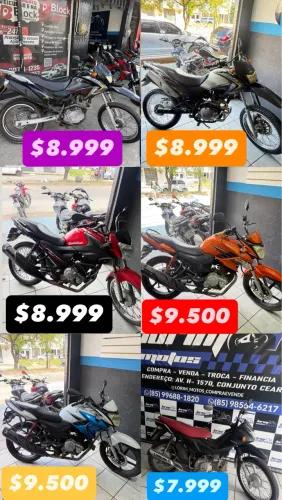 Cb Twister $8.999 menor preço já loja lorim motos bairro Conjunto Ceará 
