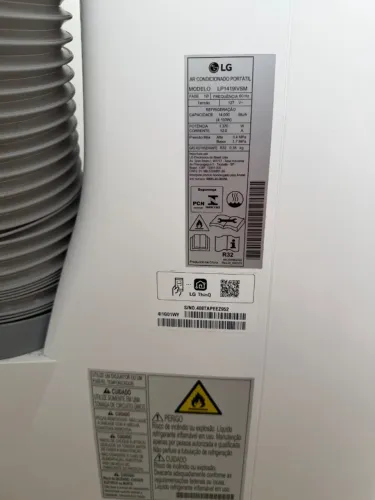 Ar-Condicionado LG Dual Inverter AI Portátil 14.000 BTU Frio 127V