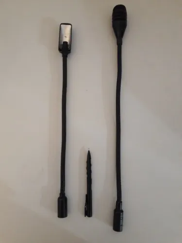 Par Hastes Gooseneck Mixer Gemini (MICROFONE E LUMINÁRIA)