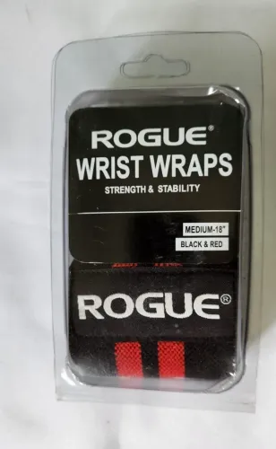 Munhequeira Elastica Wrist Wrap Rogue 45cm Crossfit Academia Preto