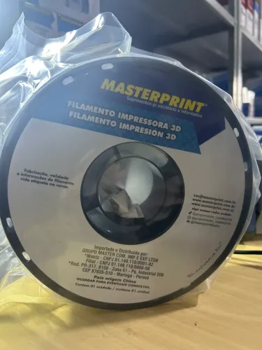 Filamento 3D PETG preto MASTERPRINT.