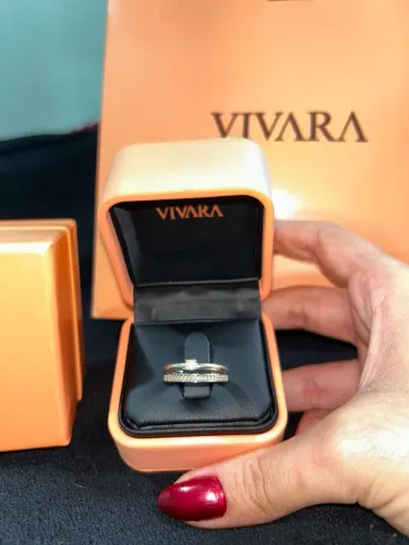 anel solitário forever em ouro branco 18k com diamante 0,20 ct - vivara life