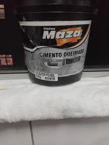 Cimento Queimado Maza Pote de 5.6Kg Cor Cinza Rende 27M2 paguei 119,00 por
