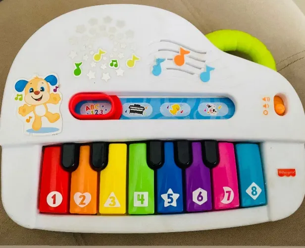 Brinquedo piano musical cachorrinho - Fisher Price