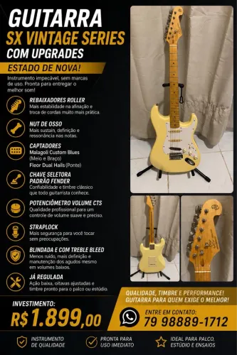 Guitarra SX VTG SERIES CUSTOMIZADA