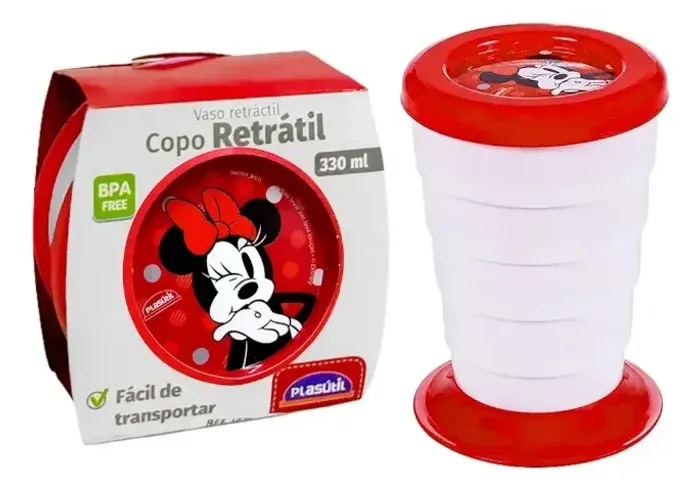 Copo infantil retrátil
