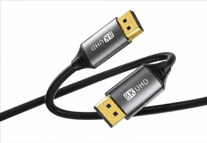 Cabo DisplayPort 1.4 8K Ultra HD de Alta Performance - Ideal para Games, Monitores e PCs