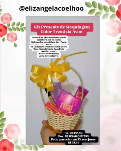 Kit Presente de Maquiagem Color Trend da Avon 