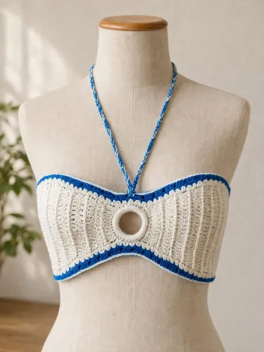 Top Maria de Crochê Artesanal