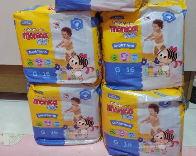 Fralda turma da Monica baby shortinho G
