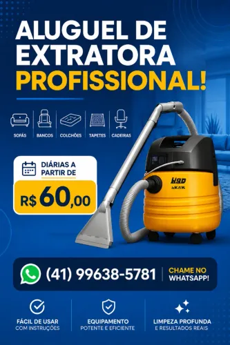 Aluguel Extratora para Higienização