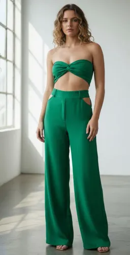 Conjunto Verde Poder & Elegância