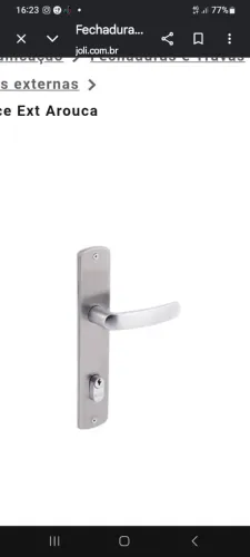 Fechadura externa arouca 102639/40 zce