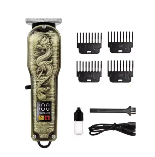 Máquina Aparador de Pêlo Cabelo Barba Profissional Com Display Digital DRAGÃO