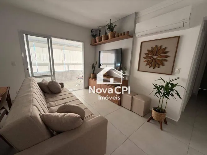 Apartamento para Locação no Canto do Forte em Praia Grande Mobiliado, 2 Suítes e Sacada E