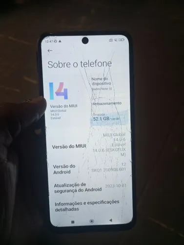 Vendo ótimo celular redimi note 10 usado mas em funcionando perfeitamente 
